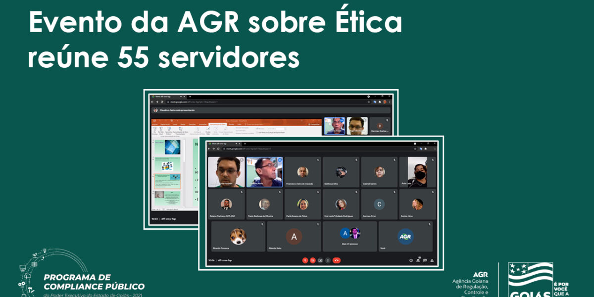 Evento da AGR sobre ética reúne 55 servidores