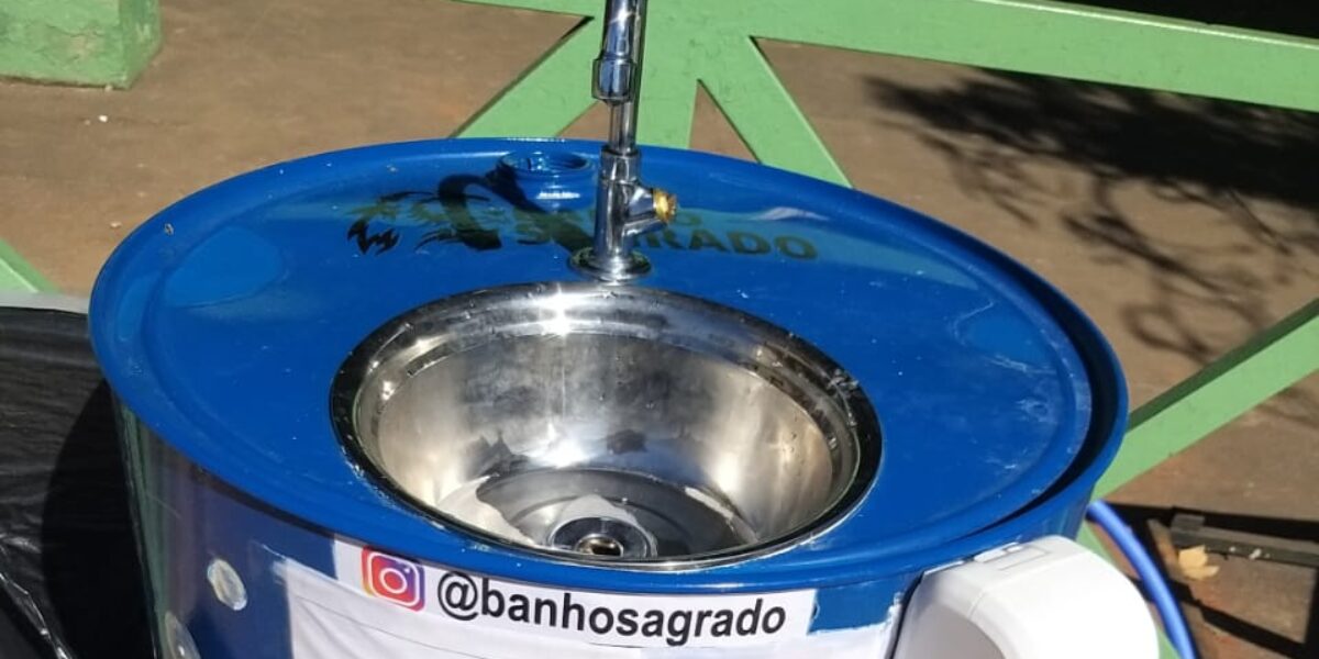Governo de Goiás instala lavatórios em praças de Goiânia e em cidades do Entorno do DF