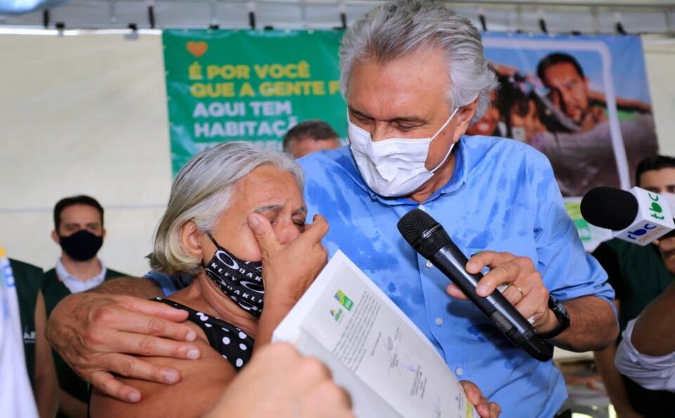 Caiado durante encerramento da 2ª edição do Mutirão Iris Rezende Governo de Goiás, em Aparecida de Goiânia