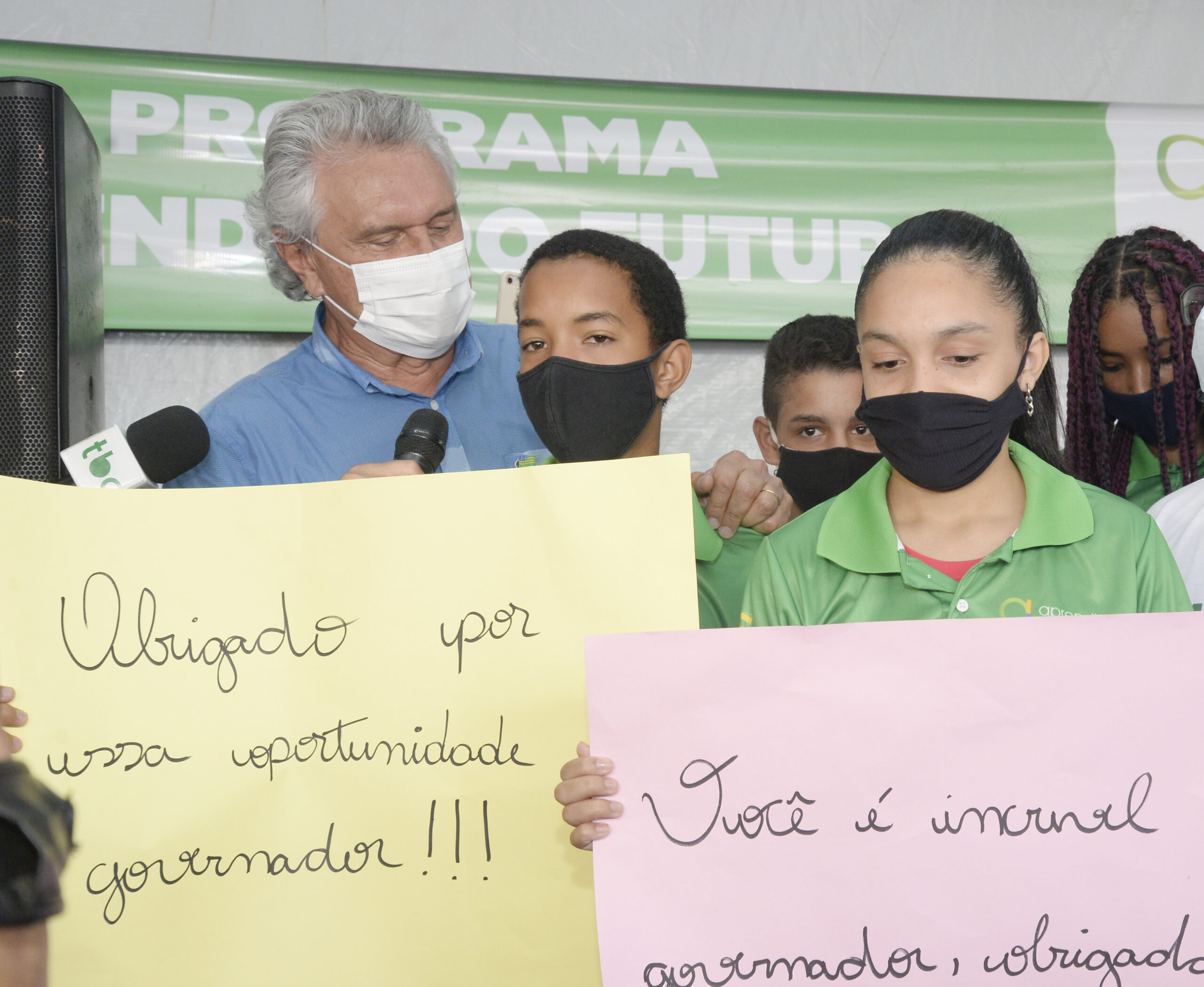 Governador Ronaldo Caiado durante Mutirão Iris Rezende Governo de Goiás, em Aparecida de Goiânia