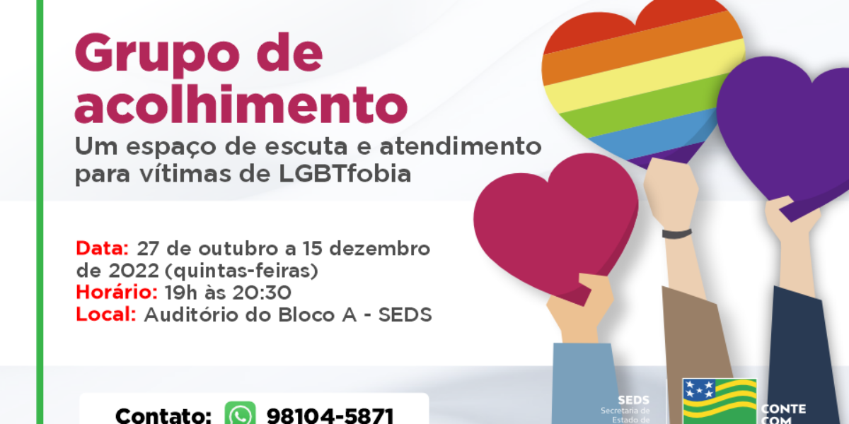 Governo de Goiás cria grupo de acolhimento a vítimas de LGBTfobia