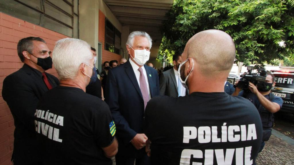 Governador Ronaldo Caiado visita Complexo da Polícia Civil, em Goiânia
