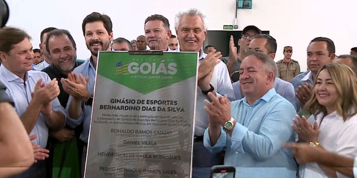 Governo de Goiás reforma três ginásios em Aparecida de Goiânia