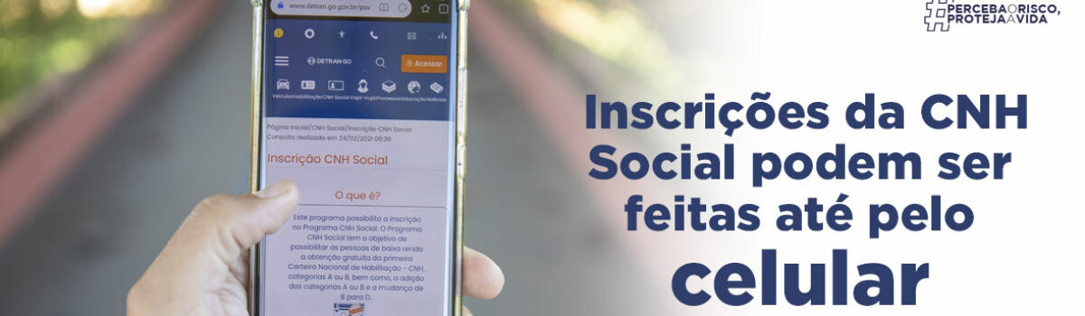 3ª edição do Programa CNH Social: Inscrições podem ser feitas até pelo celular