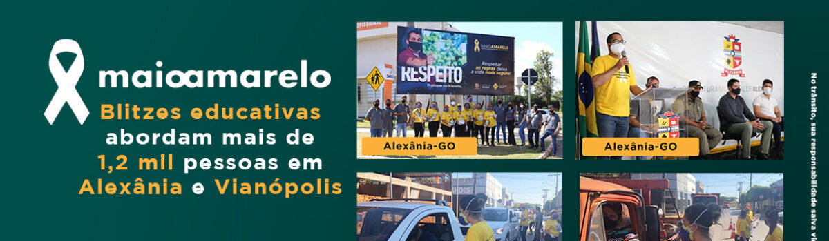 Maio Amarelo: Detran-GO realiza ações educativas em Alexânia e Vianópolis