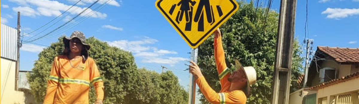 Governo implanta 20 mil metros de sinalização em áreas urbanas em julho