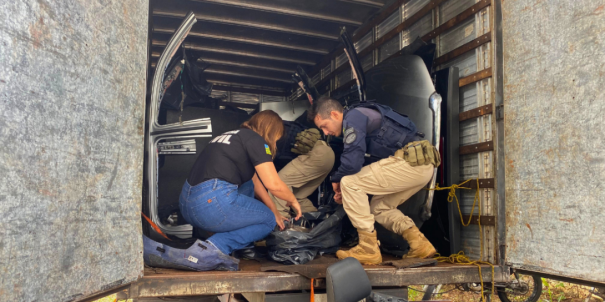 Ação integrada entre Forças de Segurança apreende caminhão lotado de peças veiculares furtadas